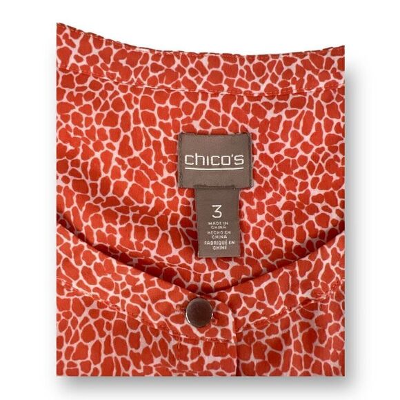 Chicos Blouse Top Size 3 Extra Large - Picture 6 of 6